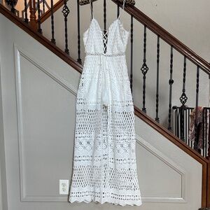 Windsor White Crochet Maxi Dress